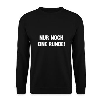 Nur noch eine Runde beim Gaming - Unisex Pullover - Schwarz - Vorne - Alina (178cm) & Michal (187cm)
