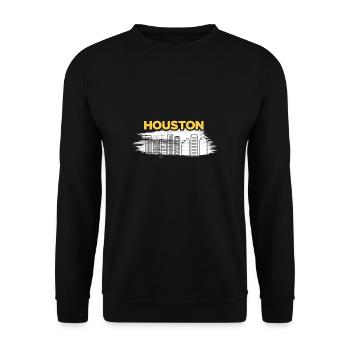 Conception de la ligne d’horizon de Houston pour les fiers résidents de Houston - Sweat-shirt Unisexe - noir - Devant - Alina (178cm) & Michal (187cm)