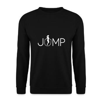 Jump Design for Rope Jumpers - Unisex Sweatshirt - black - Front - Alina (178cm) & Michal (187cm)