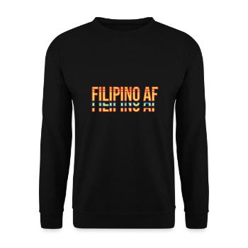 Volles philippinisches Design für stolze Pinoys - Unisex Pullover - Schwarz - Vorne - Alina (178cm) & Michal (187cm)