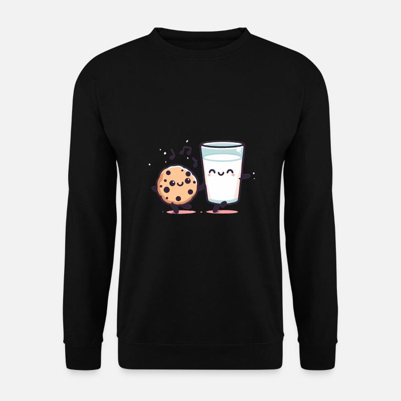 Happy Cookie Milk Dance Duo - Unisex Sweatshirt - black