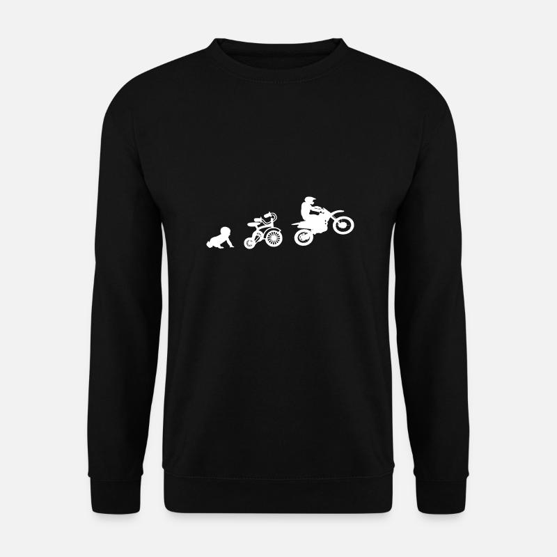 Motocross von früh an im Blick - Unisex Pullover - Schwarz