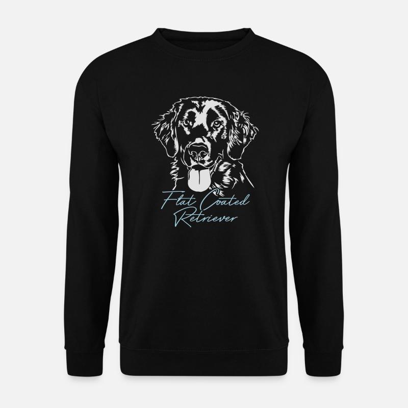 FLAT COATED RETRIEVER Chiens Chien de chasse Wilsigns - Sweat-shirt Unisexe - noir