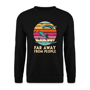Paragliding - Unisex Pullover - Schwarz - Vorne - Alina (178cm) & Michal (187cm)
