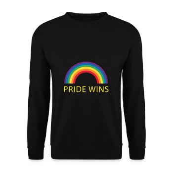 Love LGBT Pride Rainbow Colours Gift Love - Sweat-shirt Unisexe - noir - Devant - Alina (178cm) & Michal (187cm)