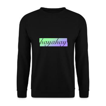 Hayahay Expression Design für stolze Pinoys - Unisex Pullover - Schwarz - Vorne - Alina (178cm) & Michal (187cm)