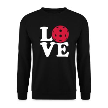Pickleball - Unisex Sweatshirt - black - Front - Alina (178cm) & Michal (187cm)