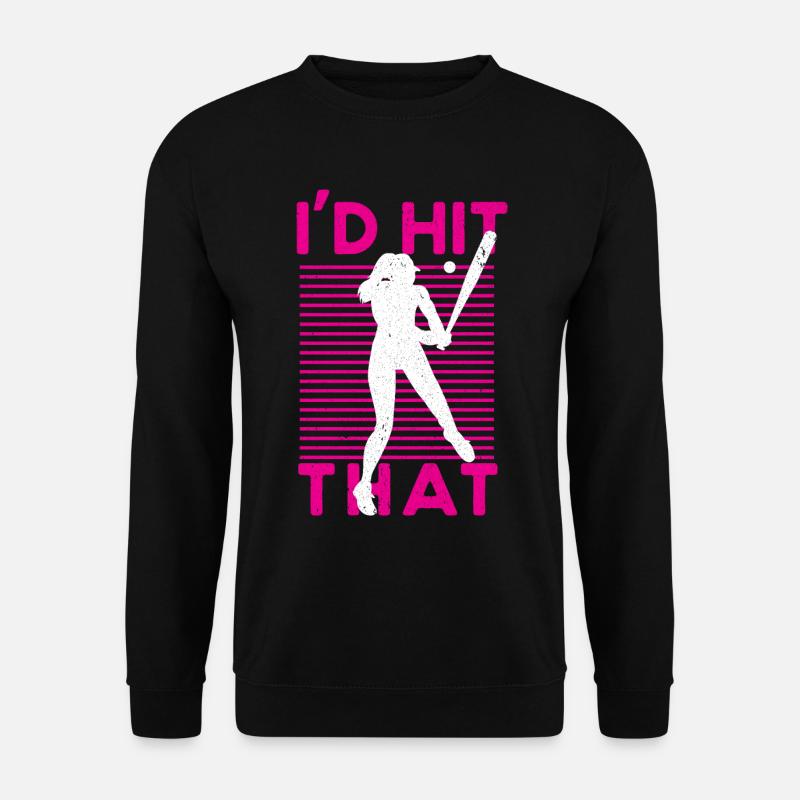 Baseball Baseball Bat Baseball Player - Unisex Sweatshirt - black