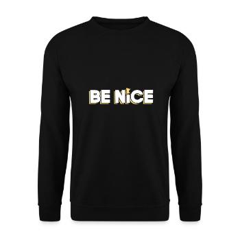 Nettes Minnesota-Design für stolze Minnesotaner - Unisex Pullover - Schwarz - Vorne - Alina (178cm) & Michal (187cm)