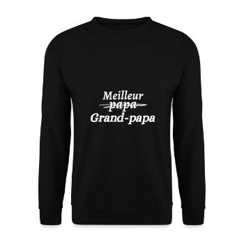 meilleur grand-papa - Sweat-shirt Unisexe - noir - Devant - Alina (178cm) & Michal (187cm)