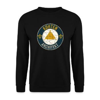 Kohten architect badge - Unisex Sweatshirt - black - Front - Alina (178cm) & Michal (187cm)