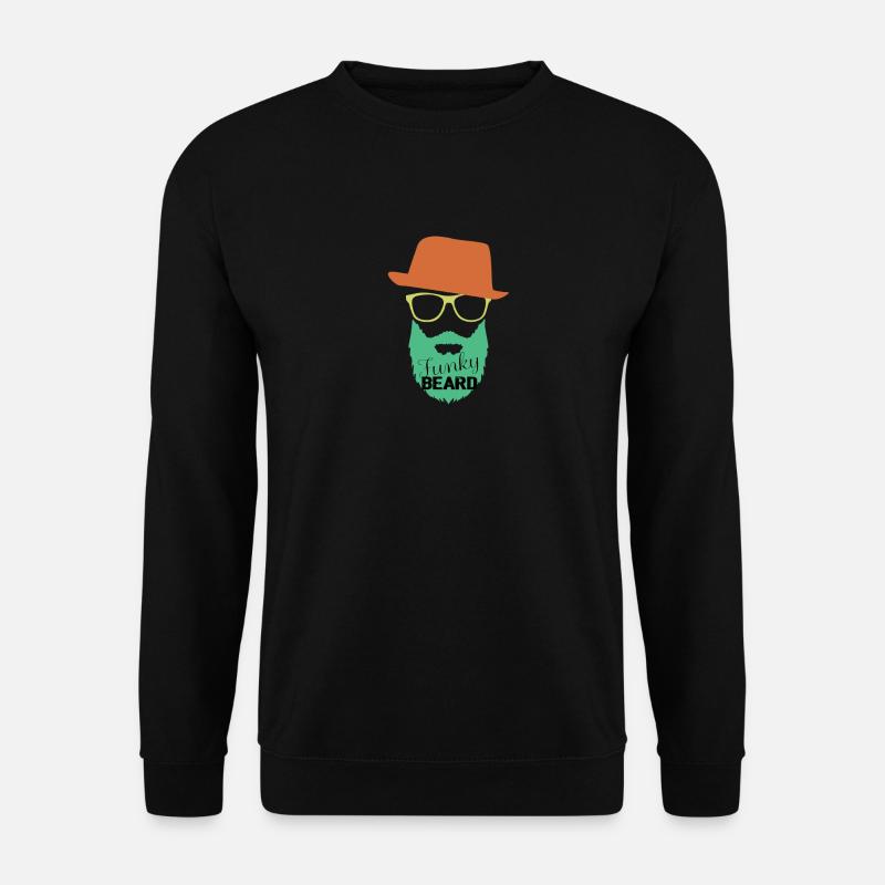 Hipster beard, gift, gift idea - Unisex Sweatshirt - black