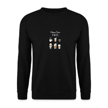 Coffee lover, gift, gift idea - Unisex Sweatshirt - black - Front - Alina (178cm) & Michal (187cm)
