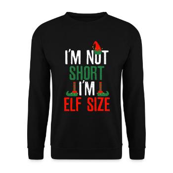 Nikolaus Weihnachten Weihnachtsmarkt Geschenk - Unisex Pullover - Schwarz - Vorne - Alina (178cm) & Michal (187cm)