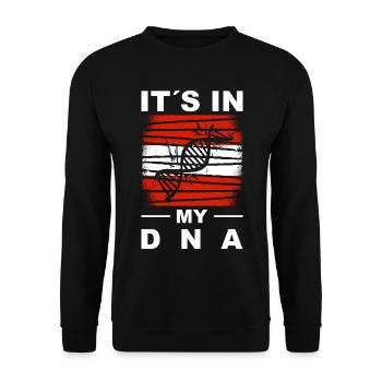 Drapeau de l’Autriche Drapeau autrichien AT - Sweat-shirt Unisexe - noir - Devant - Alina (178cm) & Michal (187cm)