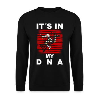 Île de Man Flagge Triskele Drapeau de l’île de Man - Sweat-shirt Unisexe - noir - Devant - Alina (178cm) & Michal (187cm)