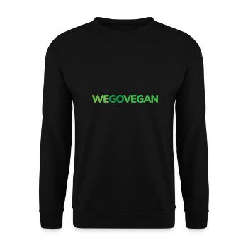 WE GO VEGAN Design pour les fiers végétaliens - Sweat-shirt Unisexe - noir - Devant - Alina (178cm) & Michal (187cm)