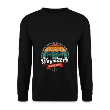 Waymaker Promise Keeper - Unisex Pullover - Schwarz - Vorne - Alina (178cm) & Michal (187cm)