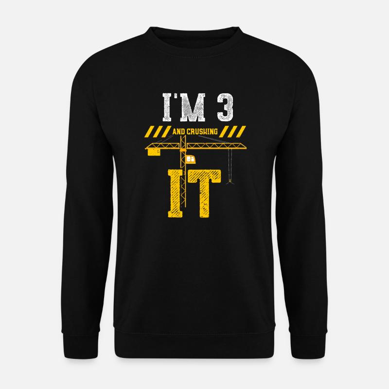 I'm 3 And Crushing It - Unisex Pullover - Schwarz
