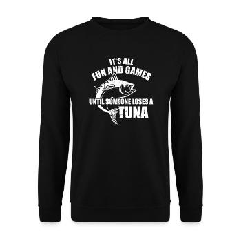 thon - Sweat-shirt Unisexe - noir - Devant - Alina (178cm) & Michal (187cm)