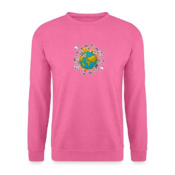 Pollution pour les écologistes - Sweat-shirt Unisexe - rose - Devant