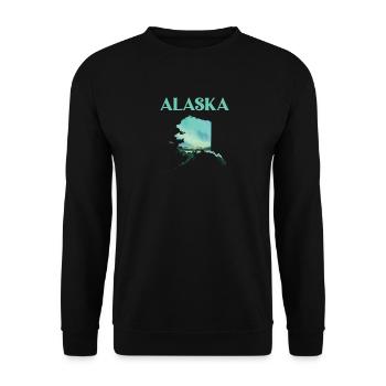 Aménagement paysager de l'Alaska pour les amoureux de l'Alaska - Sweat-shirt Unisexe - noir - Devant - Alina (178cm) & Michal (187cm)