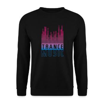 Synthesizer-Design für Trance-Musik-Fans - Unisex Pullover - Schwarz - Vorne - Alina (178cm) & Michal (187cm)