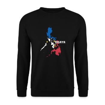 Bisaya design for Cebu Filipinos and Filipinas - Unisex Sweatshirt - black - Front - Alina (178cm) & Michal (187cm)