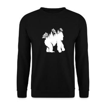 Conception de forêt de gorilles pour les amoureux de la nature - Sweat-shirt Unisexe - noir - Devant - Alina (178cm) & Michal (187cm)