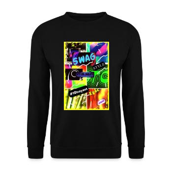 SWAG 4000 - Sweat-shirt Unisexe - noir - Devant - Alina (178cm) & Michal (187cm)