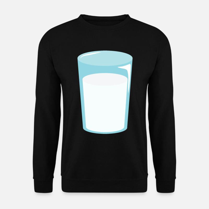 Glas Milch - Unisex Pullover - Schwarz