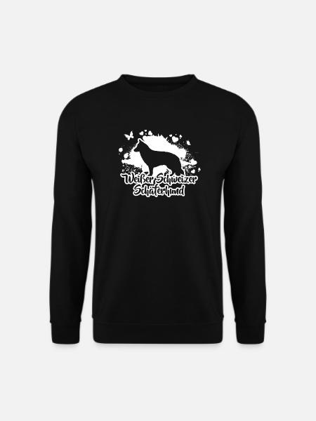 WEISSER SCHWEIZER SCHÄFERHUND Hunde Hund Wilsigns - Unisex Pullover - Schwarz