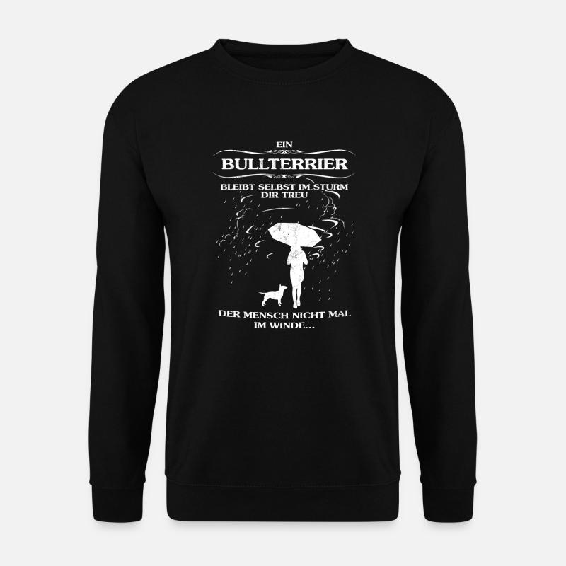 Frauen-Hundeshirt mit Bullterrier - Unisex Pullover - Schwarz