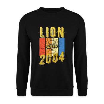 Léo 2004 Zodiac Cadeau d’anniversaire - Sweat-shirt Unisexe - noir - Devant - Alina (178cm) & Michal (187cm)