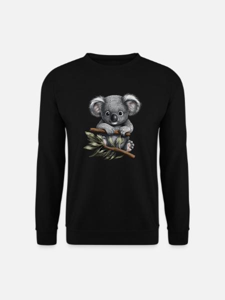 Koala Cute Koala Bear Baby - Unisex Sweatshirt - black