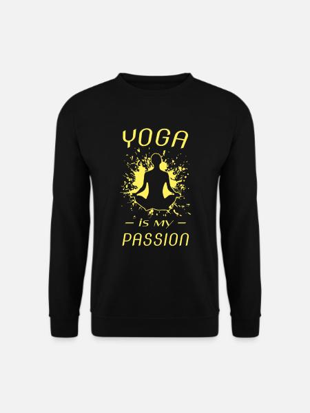 YOGA, Yogi - Unisex Pullover - Schwarz
