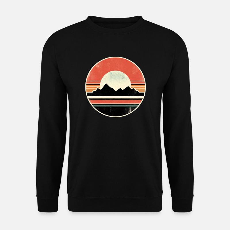 Mountains, Mountains, Hikers, Nature - Unisex Sweatshirt - black