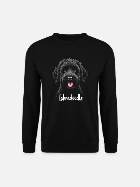 Labradoodle-Freundschaft - Unisex Pullover - Schwarz