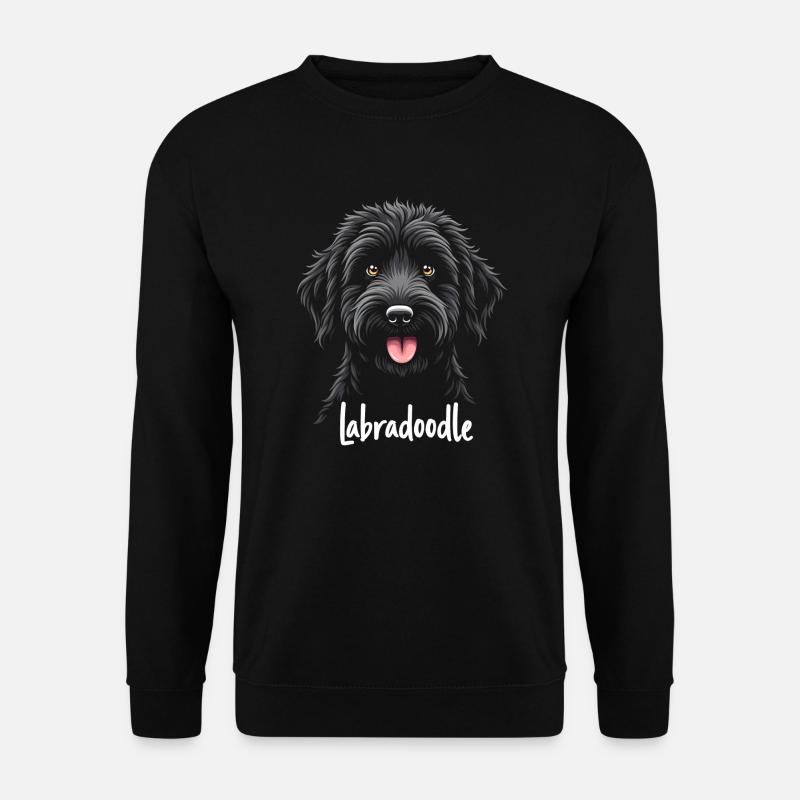Labradoodle-Freundschaft - Unisex Pullover - Schwarz
