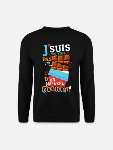 Chocolate Crunchy - Unisex Sweatshirt - black