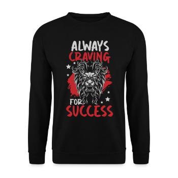 Leader Roi Bête - Sweat-shirt Unisexe - noir - Devant - Alina (178cm) & Michal (187cm)