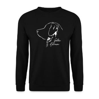 GOLDEN RETRIEVER Profil Chiens Wilsigns - Sweat-shirt Unisexe - noir - Devant - Alina (178cm) & Michal (187cm)