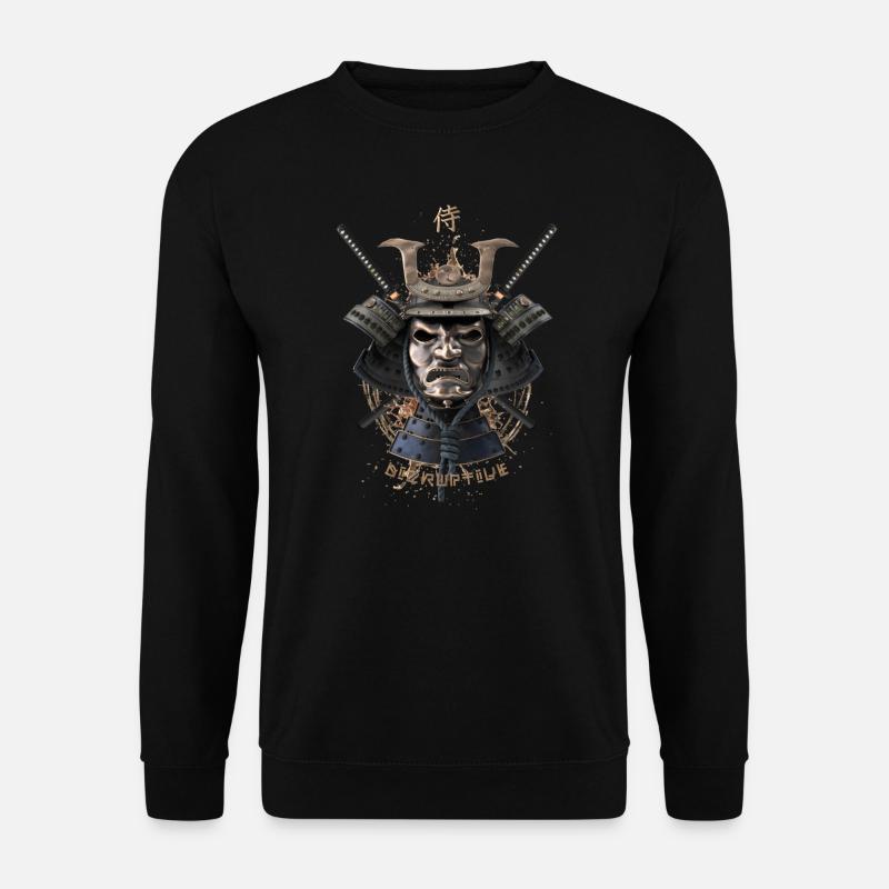samurai mask katana - Unisex Sweatshirt - black