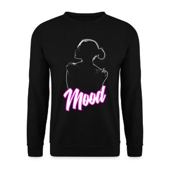 Mood sinnliche Frau Silhouetten Illustration - Unisex Pullover - Schwarz - Vorne - Alina (178cm) & Michal (187cm)