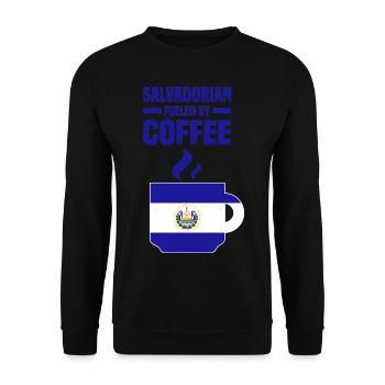 Drapeau du Salvador | Cadeaux de Noël en Amérique du Sud - Sweat-shirt Unisexe - noir - Devant - Alina (178cm) & Michal (187cm)