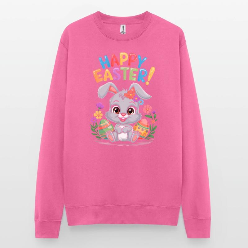 Happy Easter Easter Bunny Easter Egg Easter Party Unisex Sweatshirt