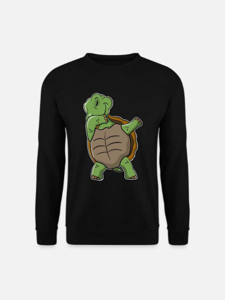 Dabbing Turtle - Unisex Sweatshirt - black
