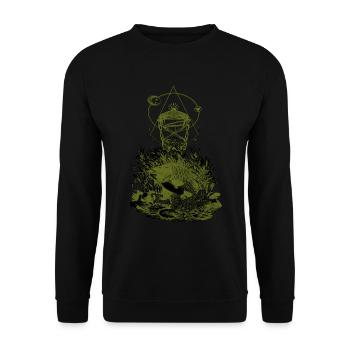 Il est temps d’attraper / nouveau vert 2022 - Sweat-shirt Unisexe - noir - Devant - Alina (178cm) & Michal (187cm)