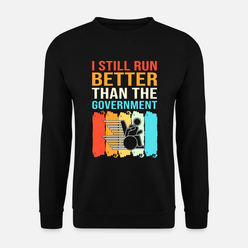 Rollstuhl - Unisex Pullover - Schwarz