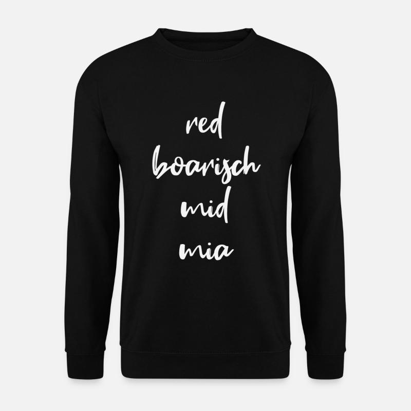 red boarisch mid mia - Unisex Pullover - Schwarz